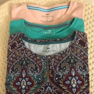 Talbots Long-sleeved Cotton Tee Shirt Size Sp